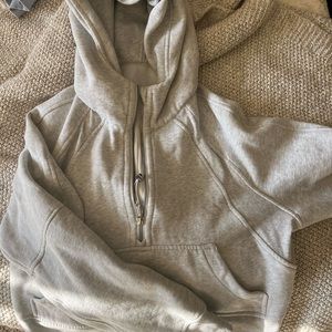 Heather grey lululemon scuba hoodie